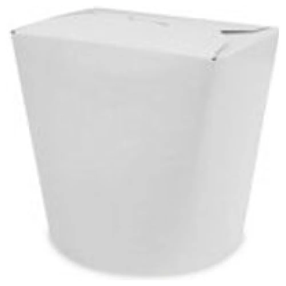 Food Box Take Away Box 100x88x95mm 750ml aus Vollpappe beschichtet weiß, 50 Stk. – Bild 3