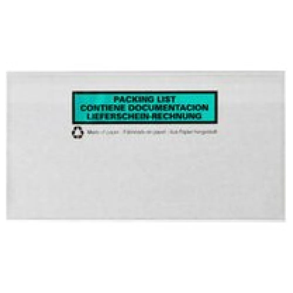 Dokumententaschen aus Recyclingpapier Lieferschein/Rechnung transparent DIN Lang, 100 Stk. – Bild 3