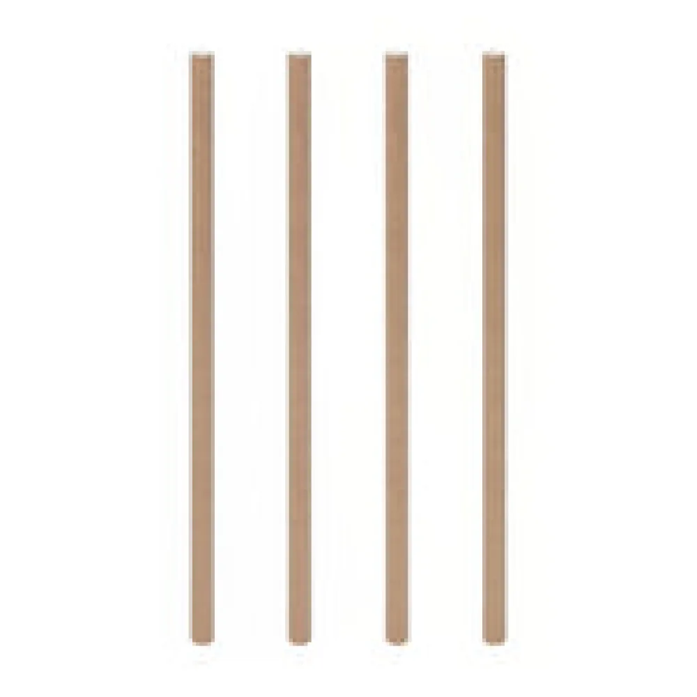 Trinkhalme aus Papier braun natur O6mm 15cm, 150 Stk.