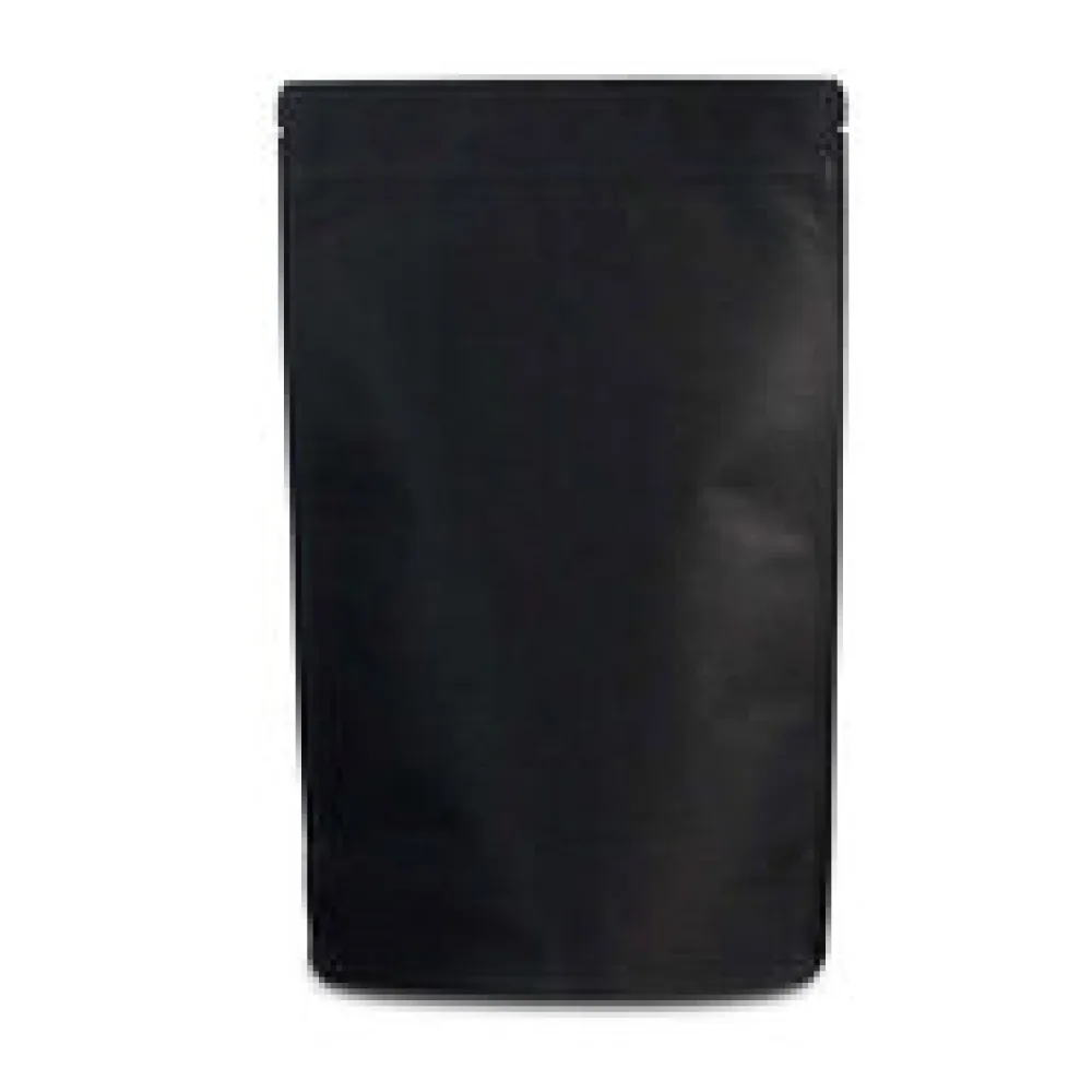Standbodenbeutel Kraftpapier schwarz, 110x185x65mm, 250ml, 1000 Stk.