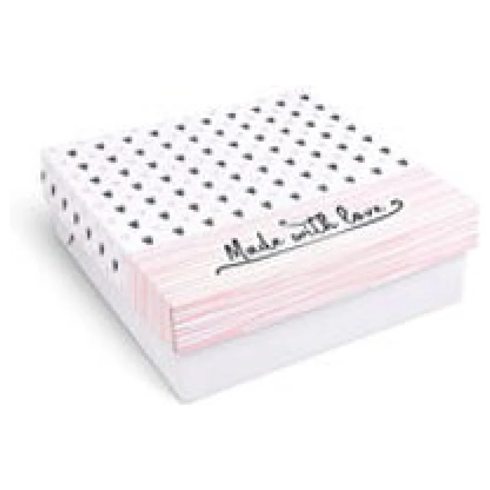 Kuchenkarton Tortenkarton mit Vollfarbdruck 'Made with Love' 28x28x10cm, 100 Stk. – Bild 3