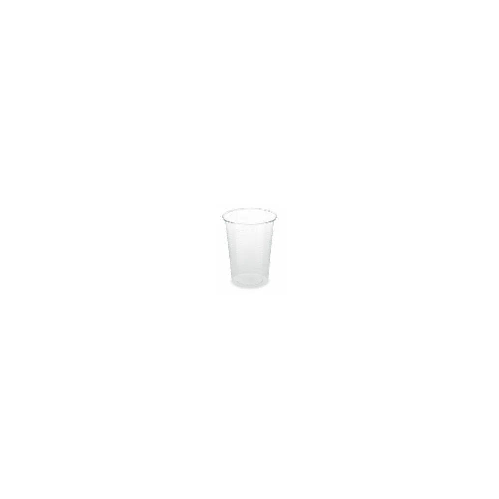 BIO Trinkbecher klar 200 ml 0,2 l aus Biokunststoff PLA o 70mm, 10 Stk.