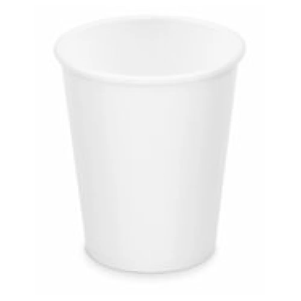 Heiß- und Kaltgetränkebecher Pappbecher weiß 200ml 280ml, O 80mm, 10 Stk.
