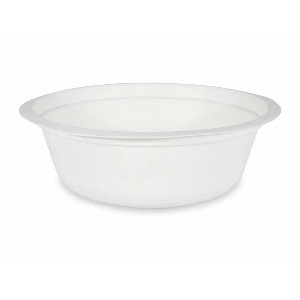 Bio Suppenteller Salatschalen Schale rund Zuckerrohr 500ml O15.5 x 5.5cm 10 Stk. – Bild 2