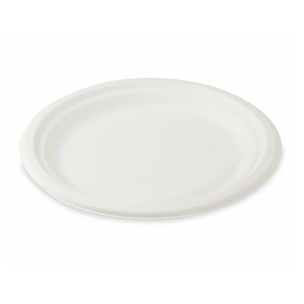 Bio Grillteller Fleischteller rund aus Zuckerrohr Bagasse O 22 cm, 10 Stk. – Bild 2