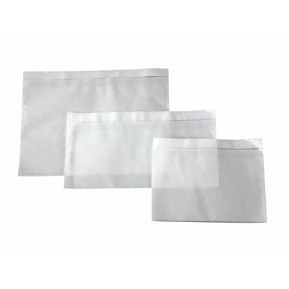 Dokumententaschen Begleitscheintaschen transparent DIN Lang 235x130mm, 100 Stk. – Bild 2
