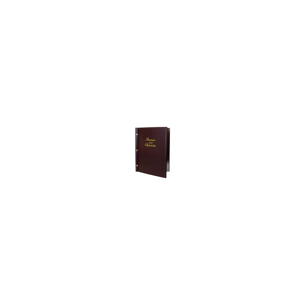 Speisekarte (PVC) "Speisen und Getränke" dunkelbraun, 8 Seiten, A4, 1 Stk.