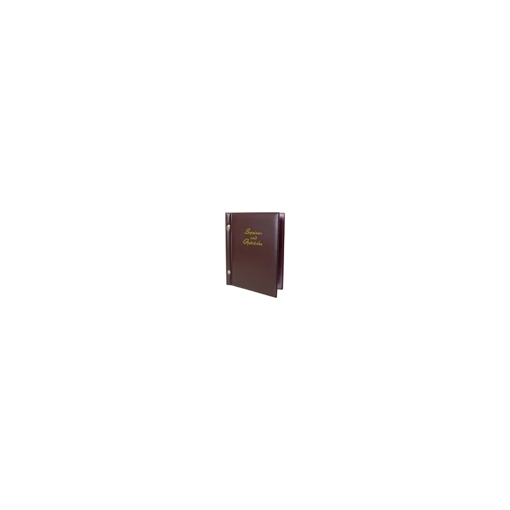 Speisekarte (PVC) "Speisen und Getränke" dunkelbraun, 8 Seiten, A5, 1 Stk.