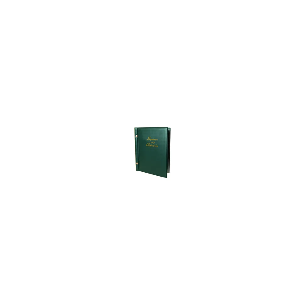 Speisekarte (PVC) "Speisen und Getränke" dunkelgrün, 8 Seiten, A5, 1 Stk.