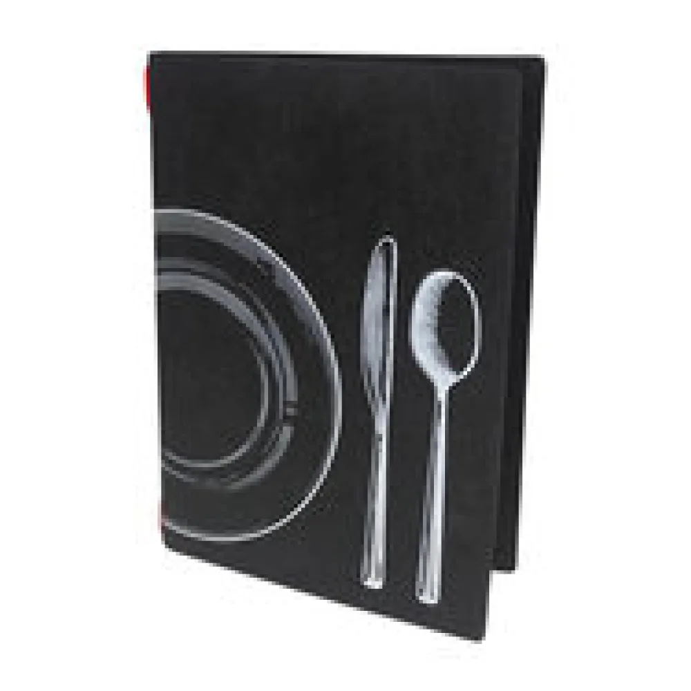 Speisekarte "ECO DISH SET" schwarz, A5, 1 Stk.