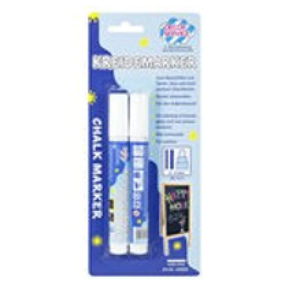 Kreidemarker weiß, Schreibbreite 2-3mm, 2 Stk. – Bild 3