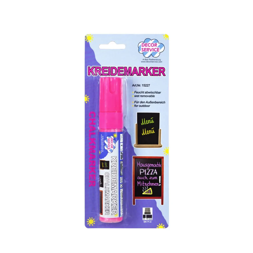 Kreidemarker pink, Schreibbreite 3-15mm, 1 Stk. – Bild 2