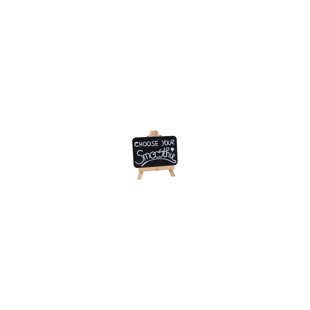 Mini-Staffelei mit Kreidetafel, natur, 17x14x2.5cm, 2 Stk.