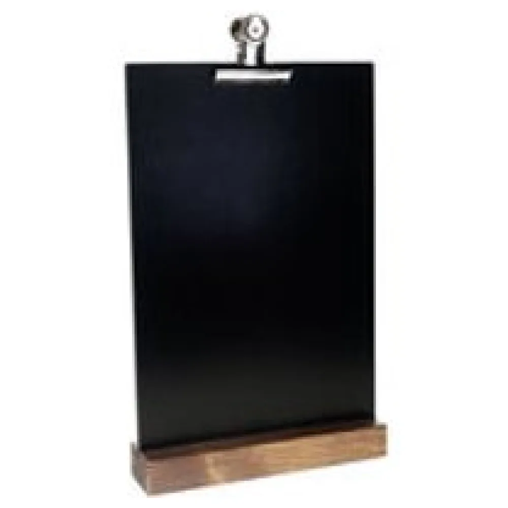 Tisch-Kreidetafel mit Clip, dunkelbraun, A4, 1 Stk. – Bild 3