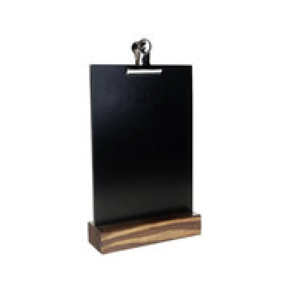 Tisch-Kreidetafel mit Clip, dunkelbraun, A5, 1 Stk.
