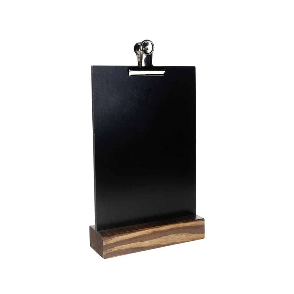 Tisch-Kreidetafel mit Clip, dunkelbraun, A5, 1 Stk. – Bild 2