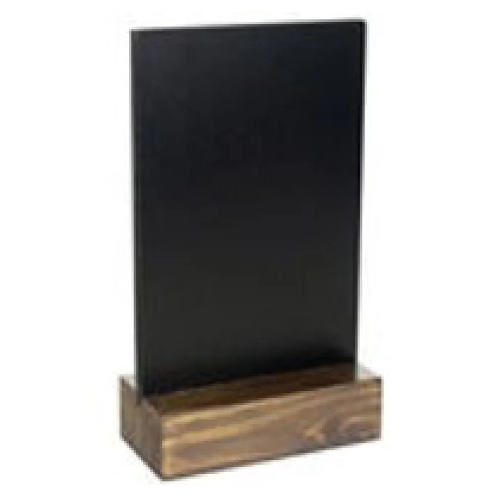 Tisch-Kreidetafel, dunkelbraun, A6, 1 Stk. – Bild 3