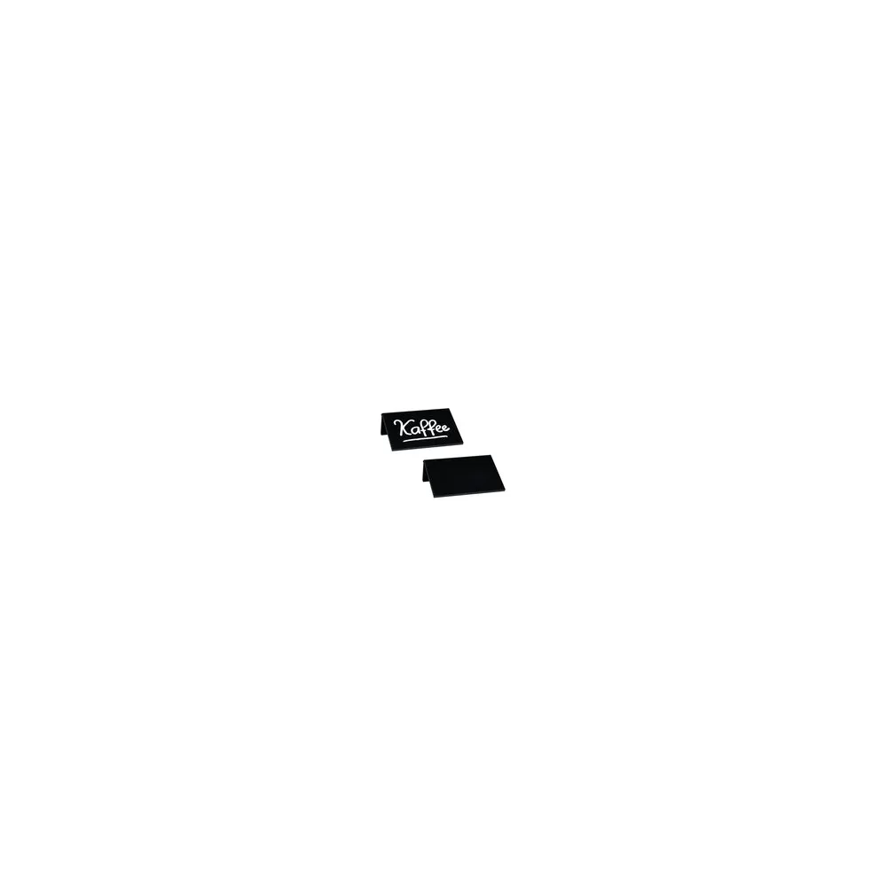 Tisch-Kreidetafeln, PVC, schwarz, ca. 7.5x5x2.5cm, DIN A8, 3 Stk.