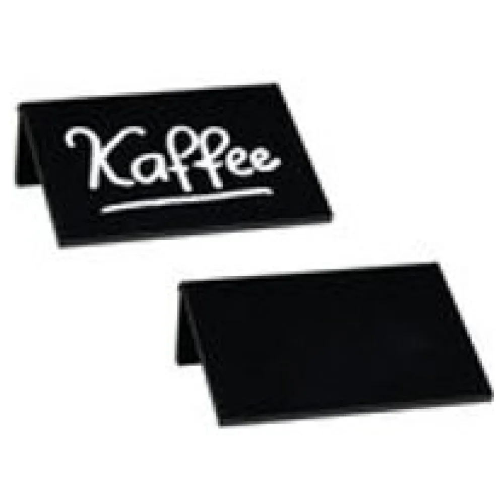 Tisch-Kreidetafeln, PVC, schwarz, ca. 7.5x5x2.5cm, DIN A8, 3 Stk. – Bild 3