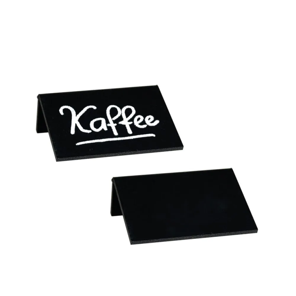 Tisch-Kreidetafeln, PVC, schwarz, ca. 7.5x5x2.5cm, DIN A8, 3 Stk. – Bild 2