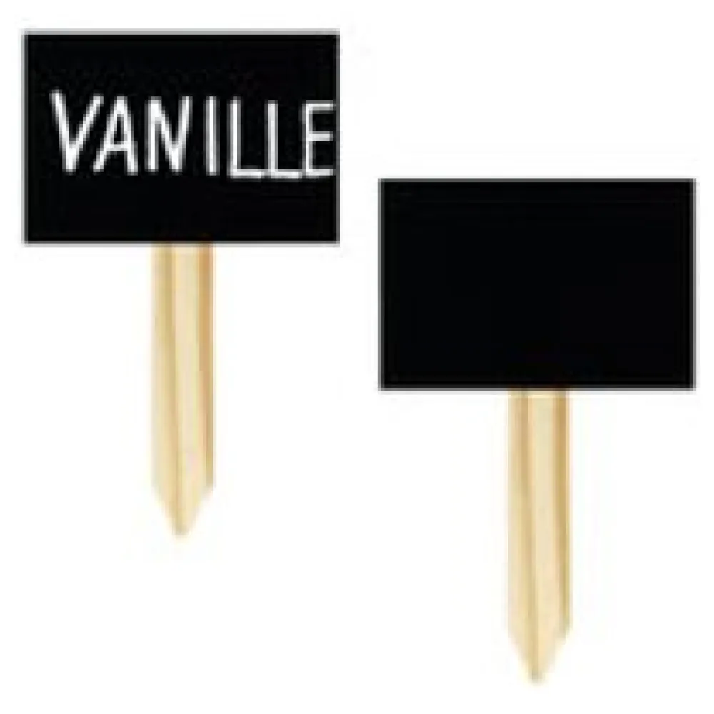 Kreidetafel mit Stecker, PVC, schwarz, 12x7.5cm, 3 Stk. – Bild 3