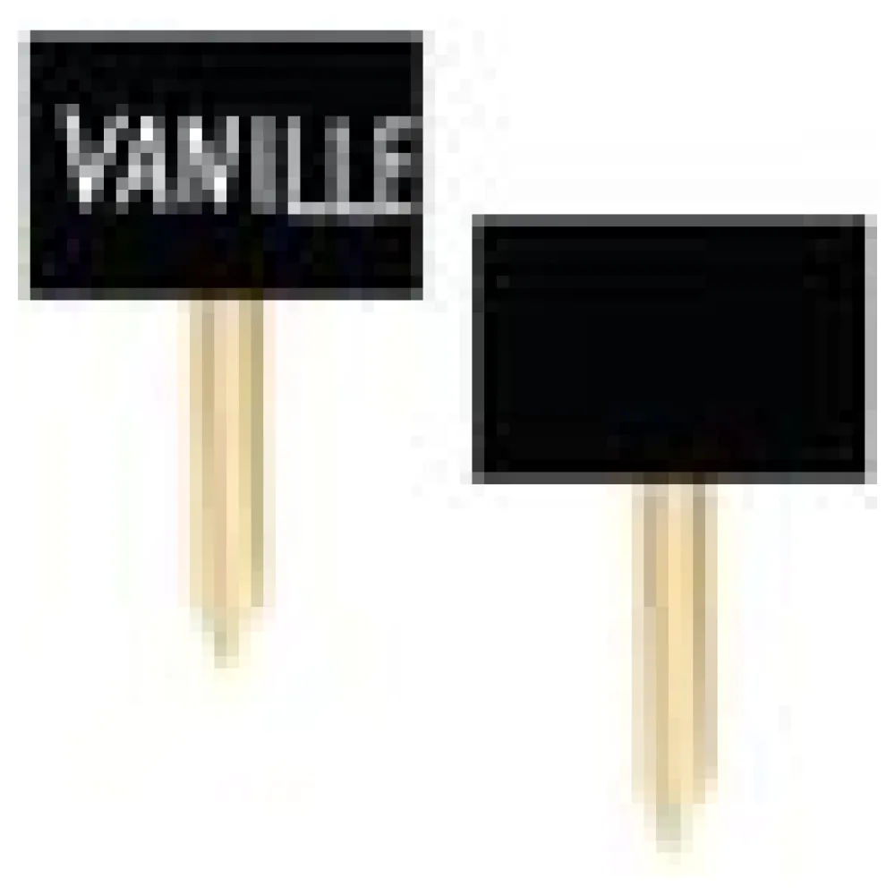 Kreidetafel mit Stecker, PVC, schwarz, 12x7.5cm, 3 Stk. – Bild 4