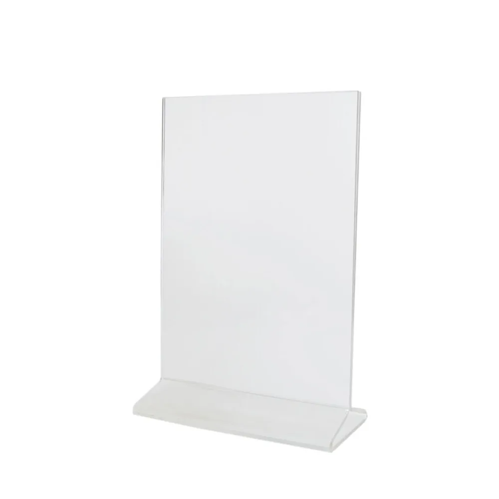 Tischaufsteller "T-Ständer" aus Acrylglas, A5, 1 Stk. – Bild 2