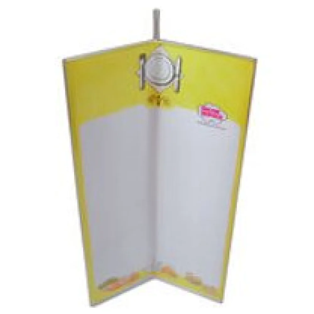 Tischaufsteller "Dreieck" aus Acrylglas, O10cm, 20.5cm, 1 Stk. – Bild 3