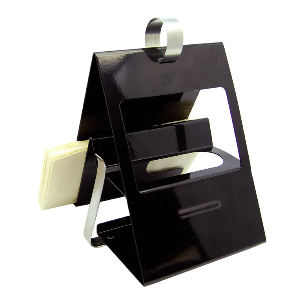 4 in 1 Tischaufsteller, aus Edelstahl, schwarz lackiert, 12x18.2x14.5 cm (BxHxT), 1 Stk. – Bild 2