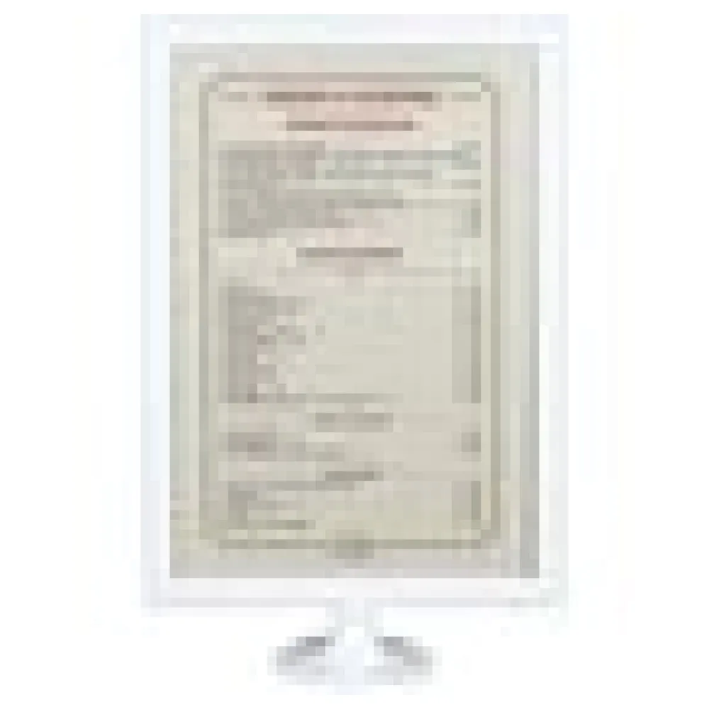Tischaufsteller aus ABS, weiss, A4, 1 Stk. – Bild 4