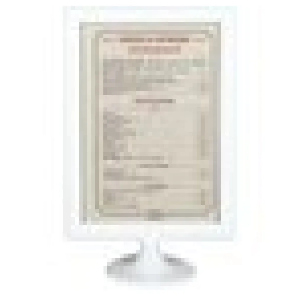 Tischaufsteller aus ABS, weiss, A5, 1 Stk. – Bild 4