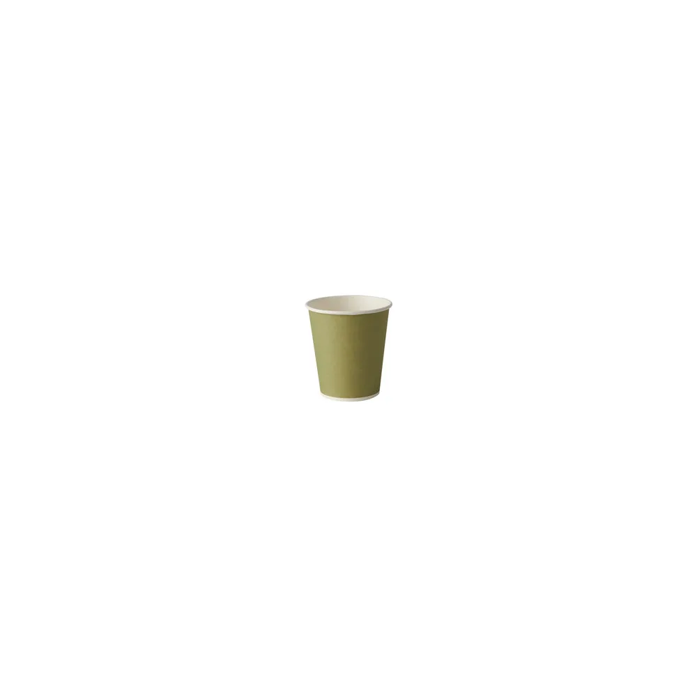 BIO Trinkbecher Whiskeybecher aus Pappe 10 cl - 100 ml dunkelgrün, 20 Stk.