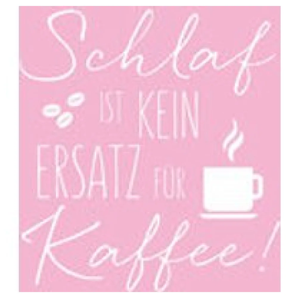 Motivservietten 3-lagig 33x33cm FSCR Schlaf ist kein Ersatz für Kaffee, 20 Stk. – Bild 3