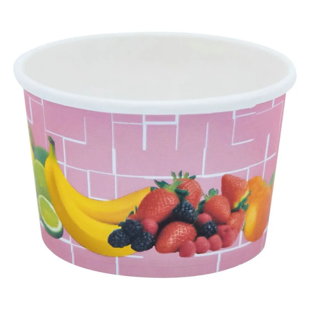 Eisbecher, Pappe rund 100 ml O 70mm, Höhe 45mm, "Fruchtreigen", 50 Stk. – Bild 2