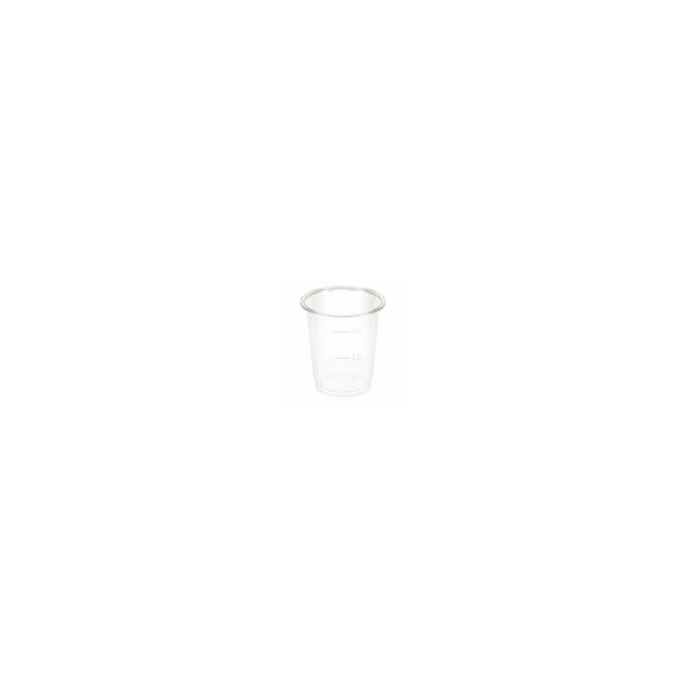 BIO Schnapsbecher glasklar 2 cl / 4 cl 20 ml 40 ml Biokunststoff PLA, 40 Stk.