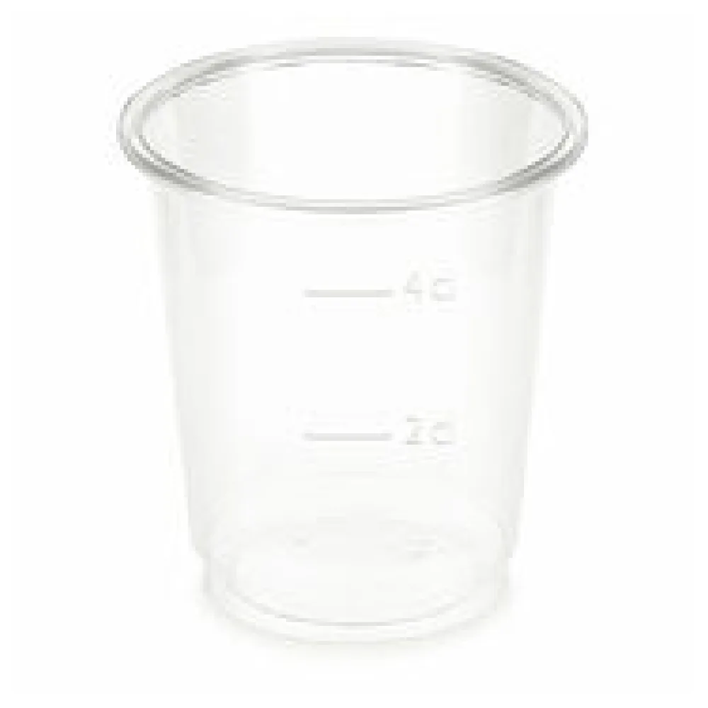 BIO Schnapsbecher glasklar 2 cl / 4 cl 20 ml 40 ml Biokunststoff PLA, 40 Stk.