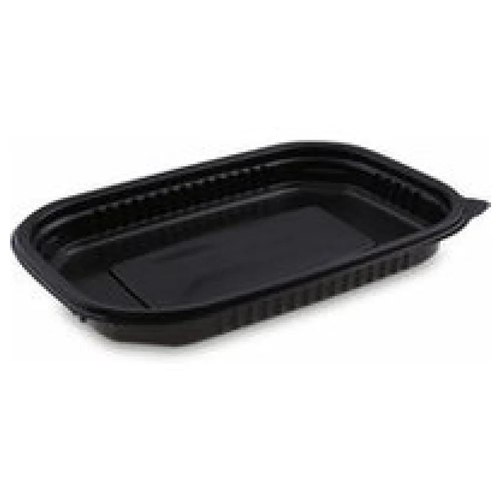 Mikrowellenschalen schwarz 'M' 650 ml - 22x15x 2,5 cm, 50 Stk. – Bild 3