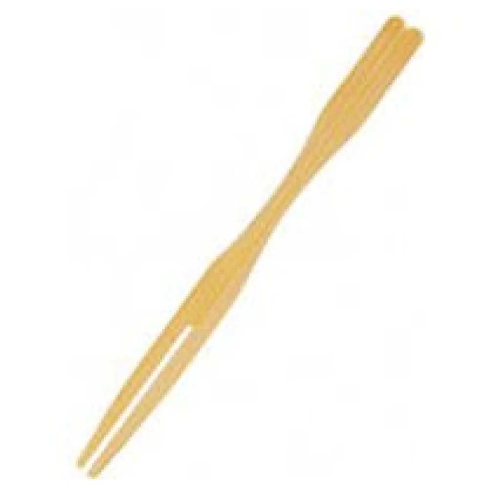 Fingerfood-Spieße aus Bambus GABEL 90 mm, stabil und splitterfrei, 100 Stk. – Bild 3