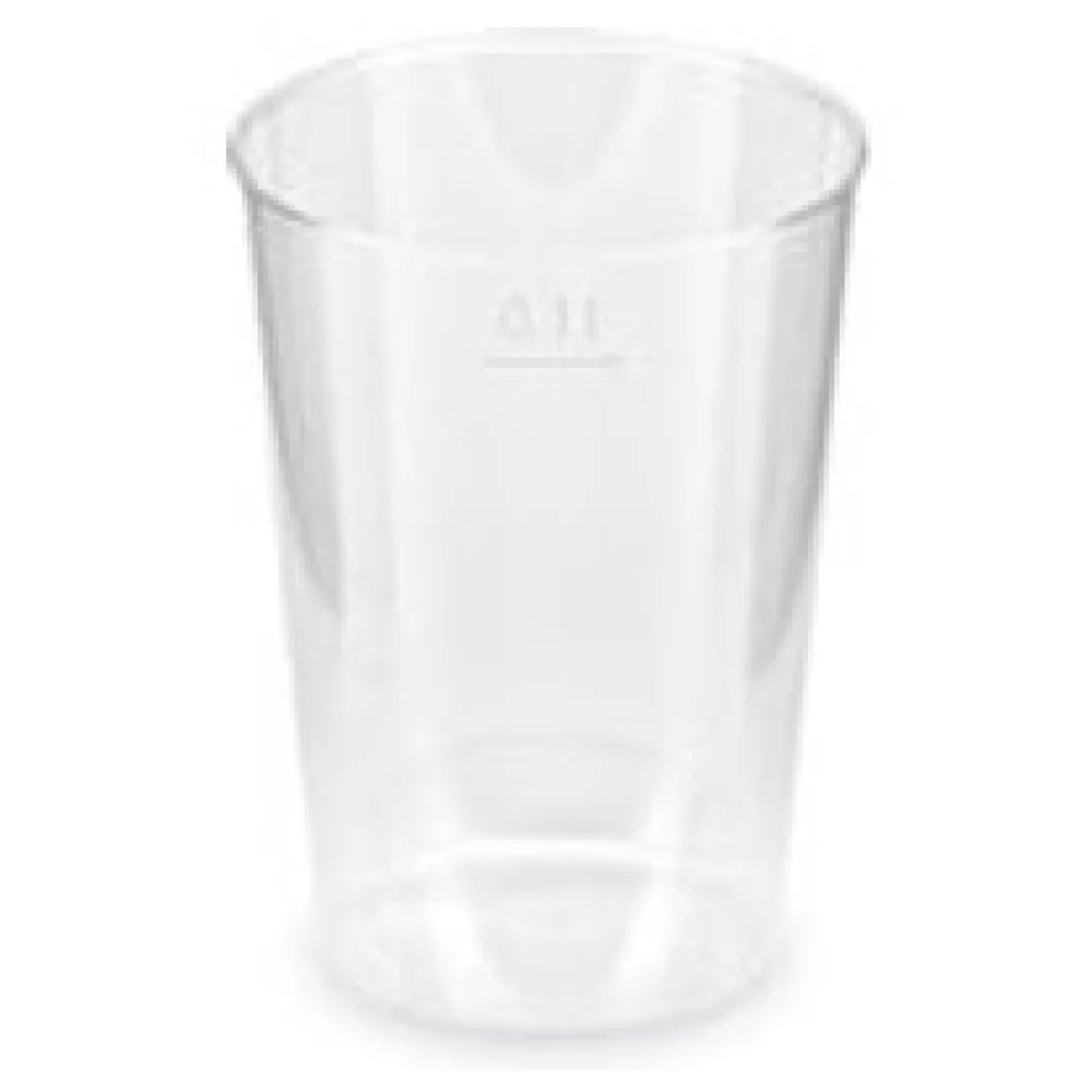 Trinkglas Verkostungsglas Trinkbecher Probierglas klar Eichstrich 100ml, 40 Stk. – Bild 3