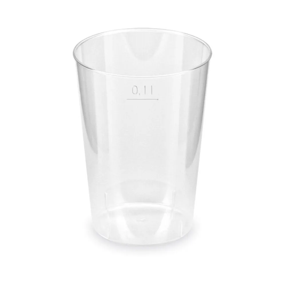 Trinkglas Verkostungsglas Trinkbecher Probierglas klar Eichstrich 100ml, 40 Stk. – Bild 2