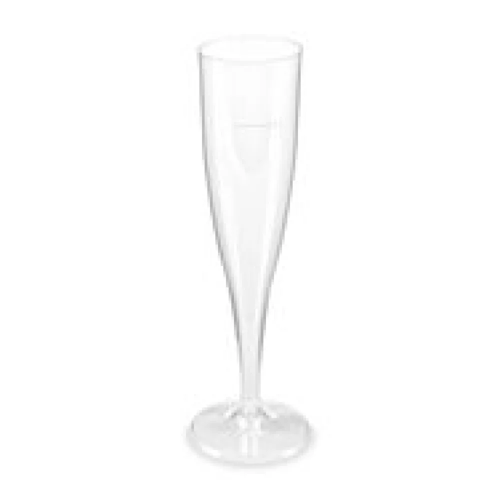 Einweg-Sektglas Champagnerglas 100ml, PS, 1 tlg., transparent glasklar, 10 Stk.