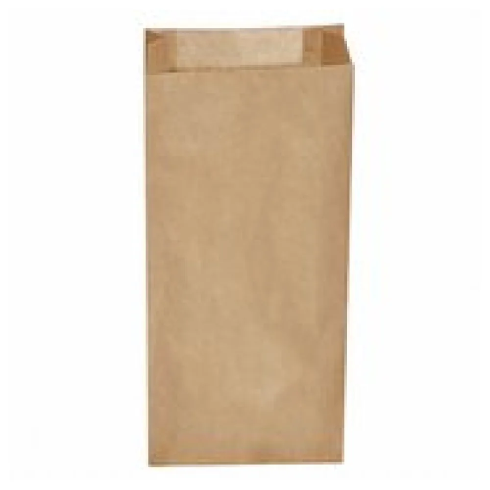 Papierfaltenbeutel Papiertüten braun 20+7 x 43 cm für ca. 5 kg Inhalt, 500 Stk.