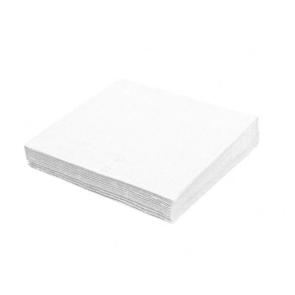 Servietten 33 x 33 cm 1/4 Falz 3-lagig weiß, 20 Stk. – Bild 2