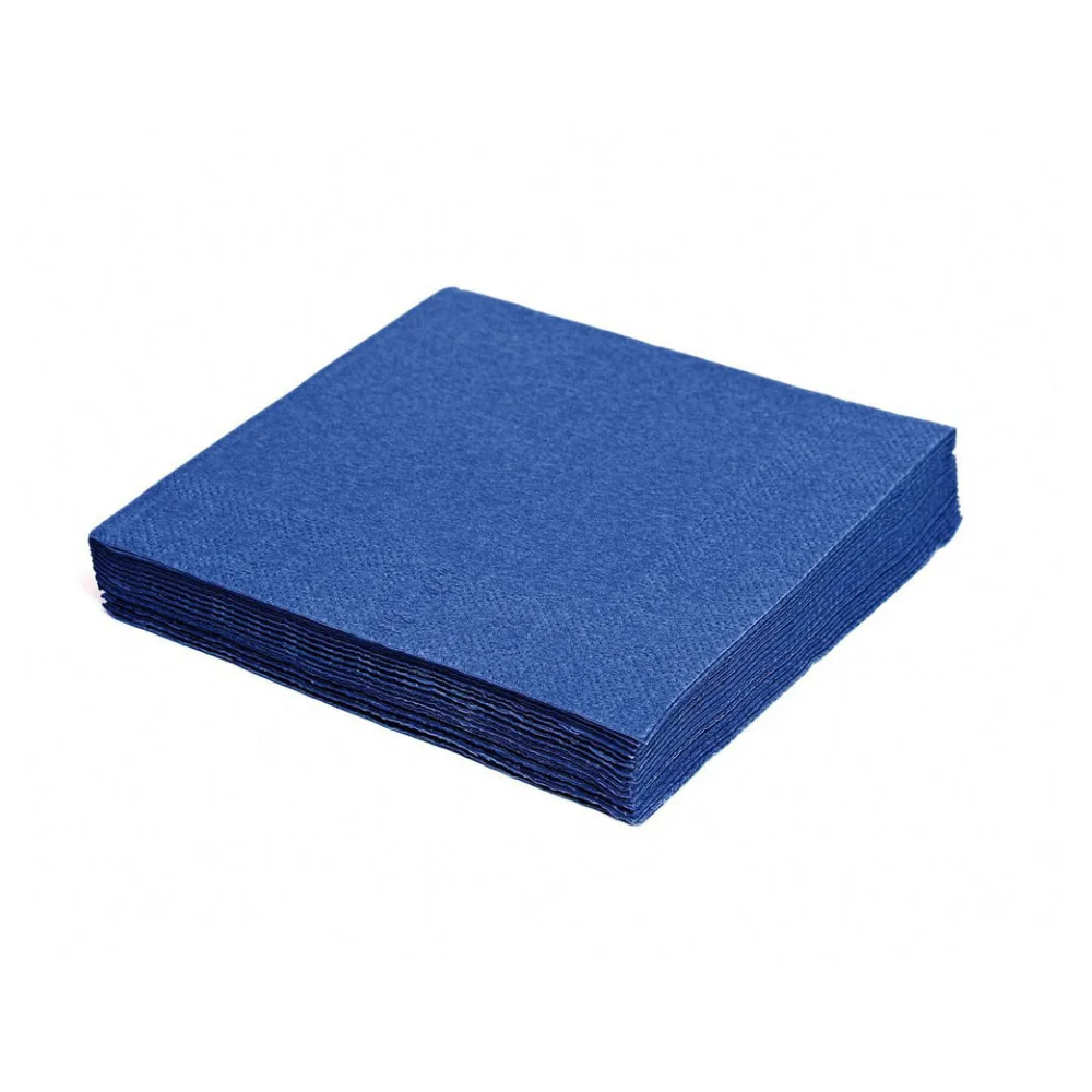Servietten 33 x 33 cm 1/4-Falz 3-lagig dunkelblau, 20 Stk. – Bild 2