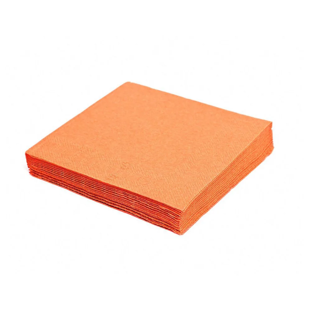Servietten 33 x 33 cm 1/4-Falz 3-lagig orange, 20 Stk. – Bild 2