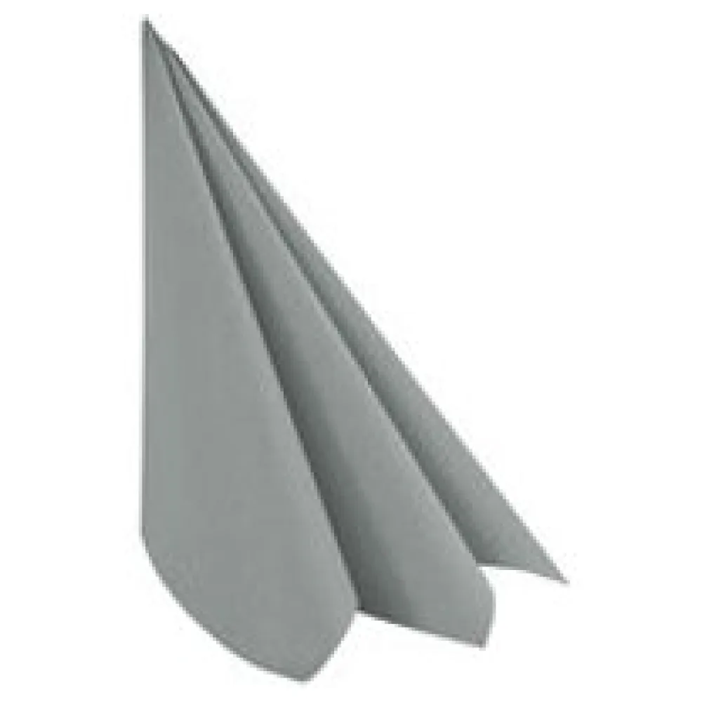 Servietten Airlaid 40x40cm 1/4 -Falz stoffähnlich hochwertig grau, 50 Stk. – Bild 3
