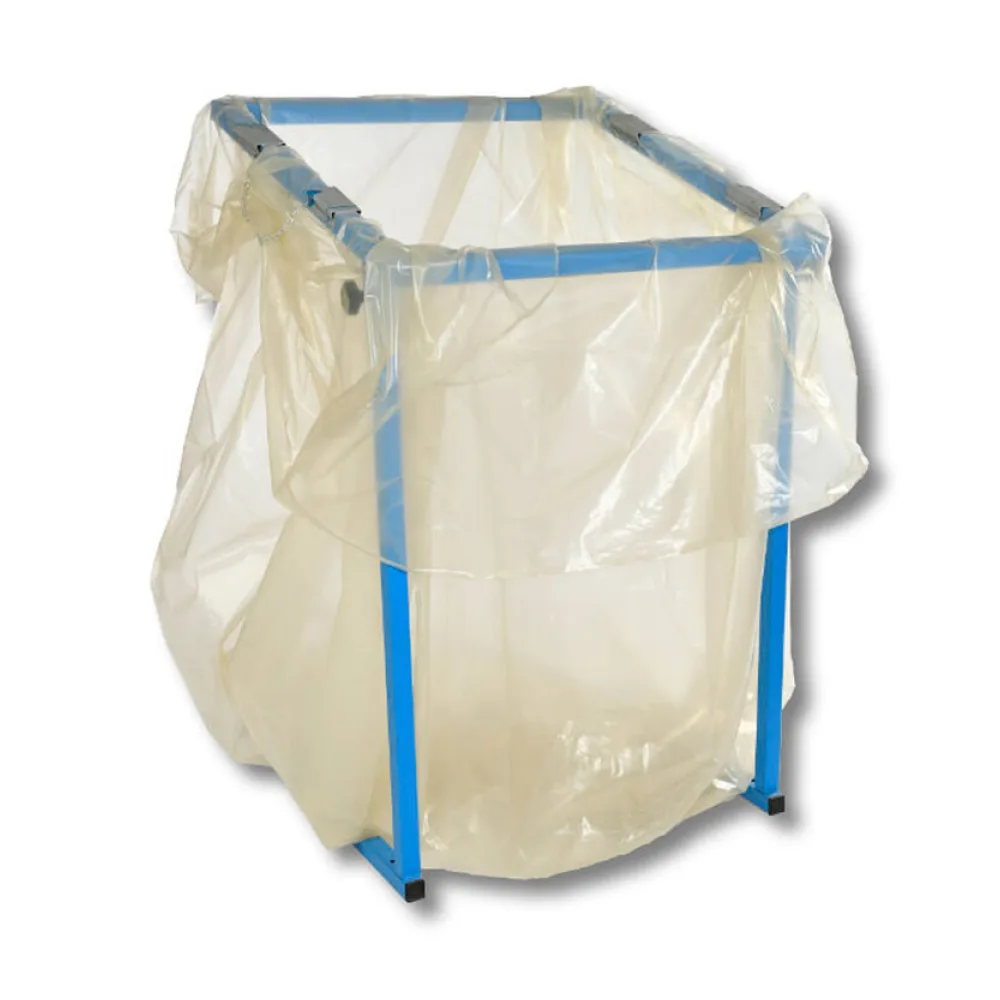Seitenfaltenmüllsäcke Styroporentsorgungssäcke 700+600x1500mm 500 liter 70 Stk. – Bild 2