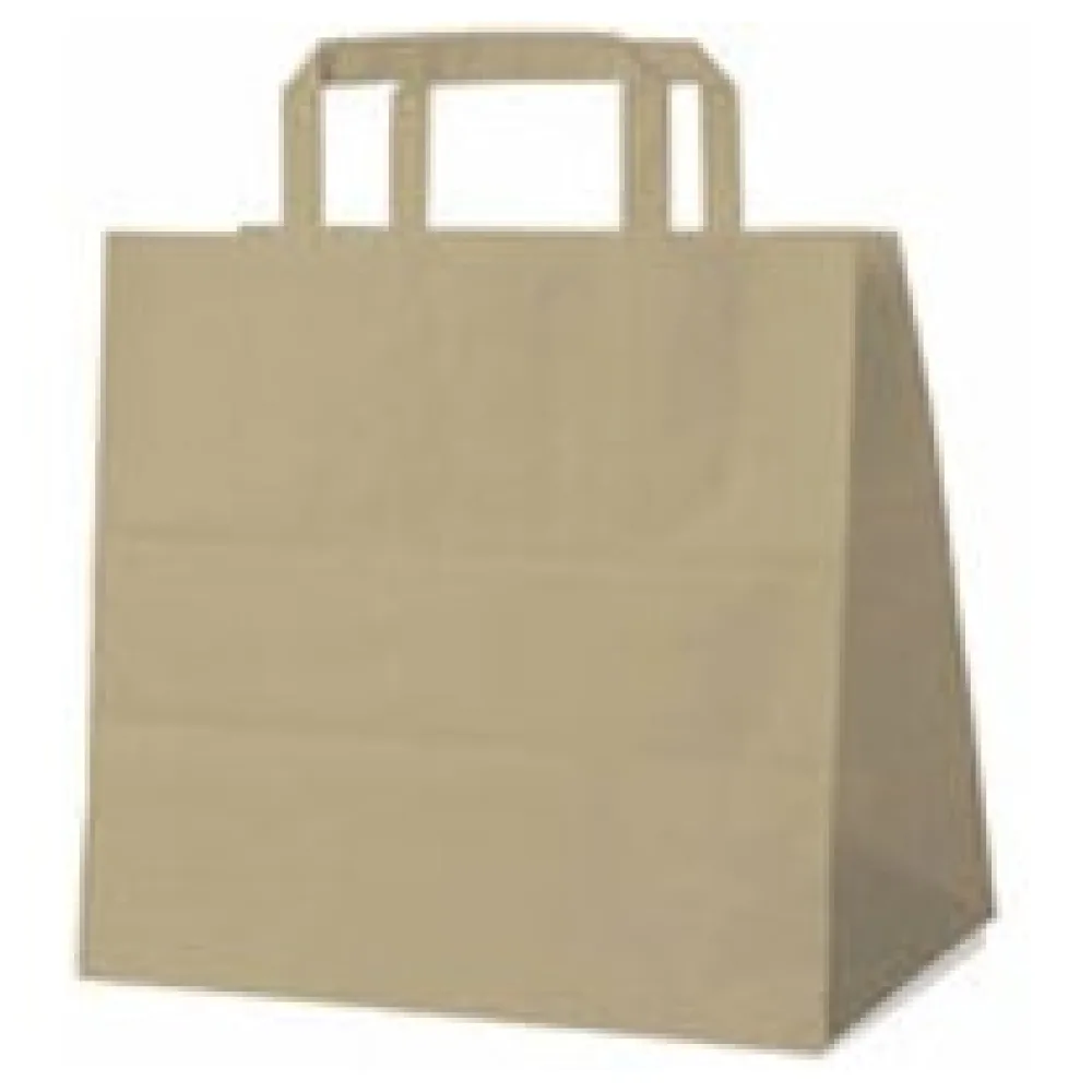 Papiertragetaschen 25 x 26 x 17 cm mit EAN-Code braun, 250 Stk. – Bild 3