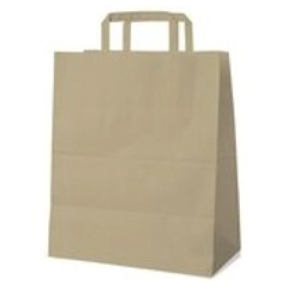 Papiertragetaschen 39 x 32 x 16 cm mit EAN-Code braun, 250 Stk. – Bild 3