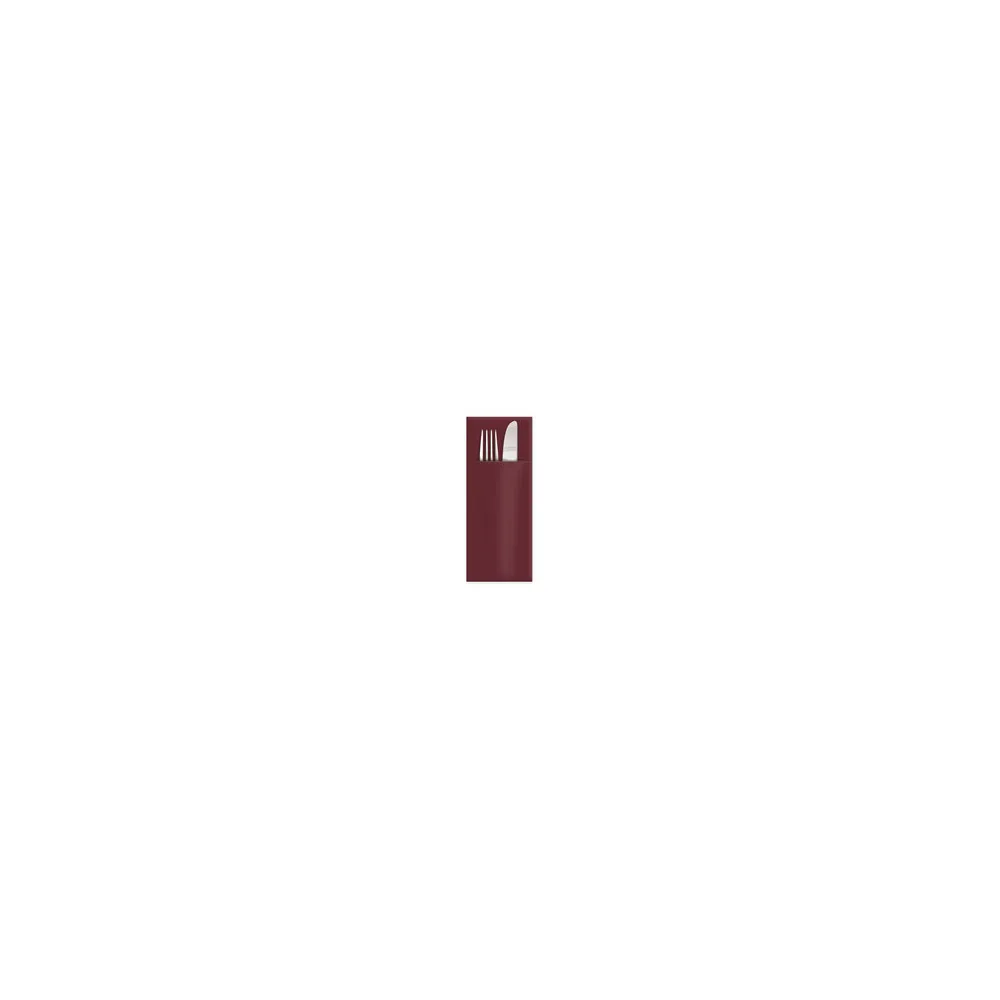 Servietten Bestecktaschen Premium 32 x 40 cm Airlaid bordeaux, 50 Stk.